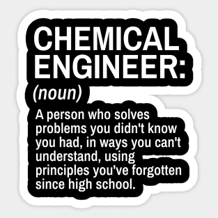 Chemical Engineer Funny Definition Engineer Definition / Definition of an Engineer Sticker